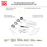 many different tools for radio removal