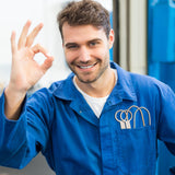 happy mechanic giving the "ok" hand signal