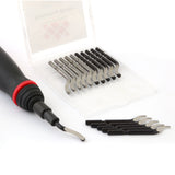 AFA Tooling Long Reach Deburring Tool + 4-Piece Steel Burr Removal Blades