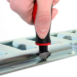 Countersink reamer at work on metal